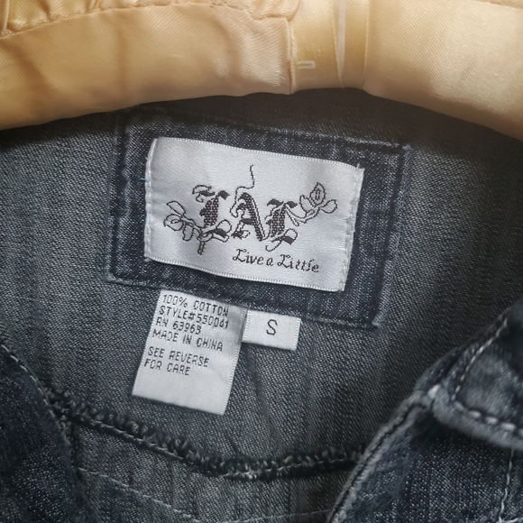 Ladies Denim Waist Jacket LAL Live A Little Size S - Picture 5 of 12